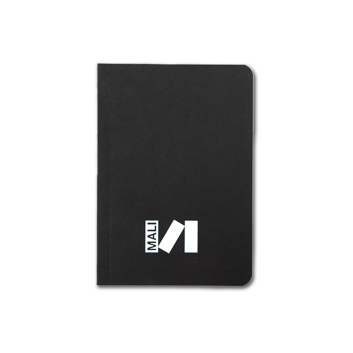 Libreta negra A6 Logo pequeño blanco