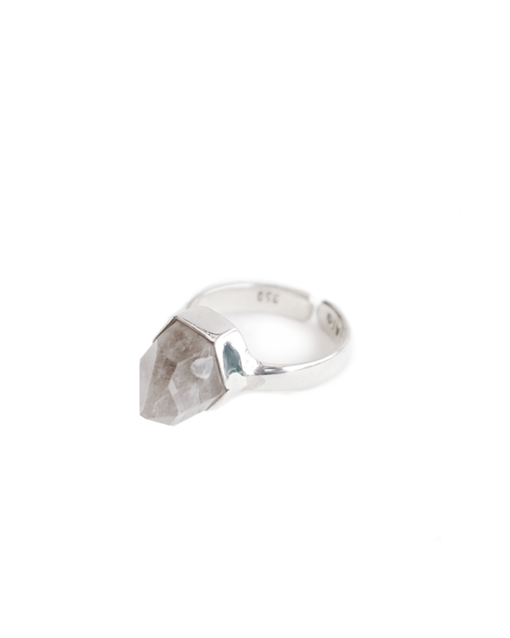 Quartz spike ring