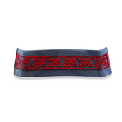 Large red-gray tray