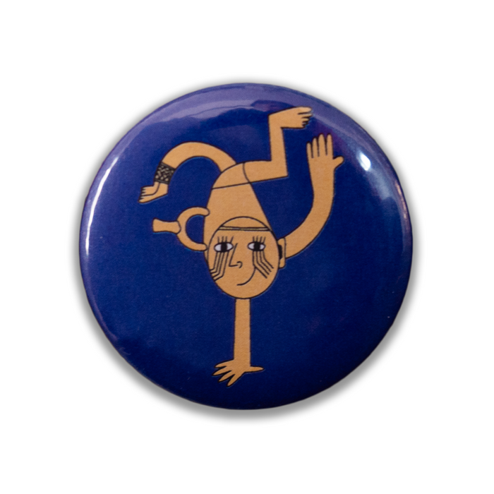 Pin MALI Contorsionista azul