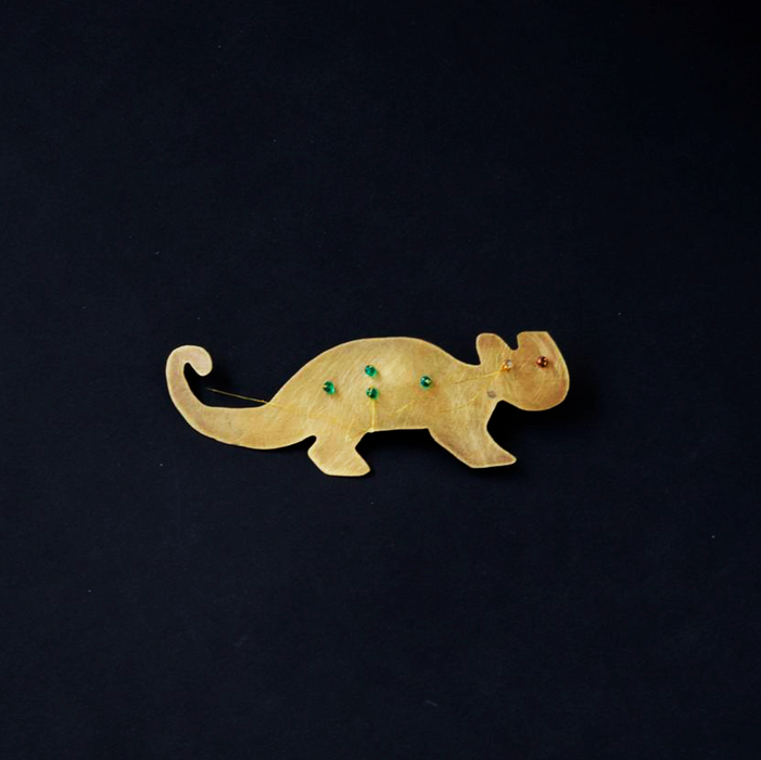Broche tigre metal Izcue
