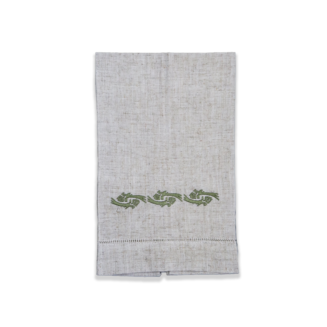 Toalla de mano Izcue verde