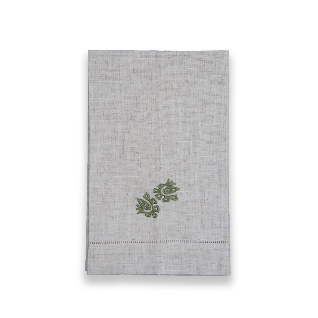 Toalla de mano Izcue verde