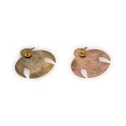 Wari metal bird brooch