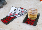 Small red-gray tray