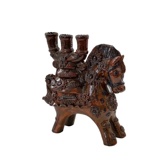 Caballo de Pucará N°4 portavelas
