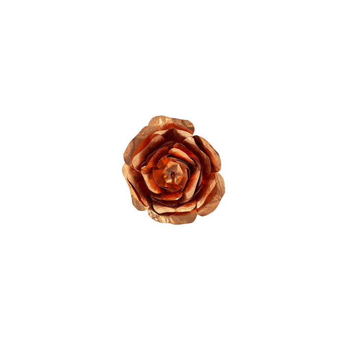 Rosa repujado de cobre
