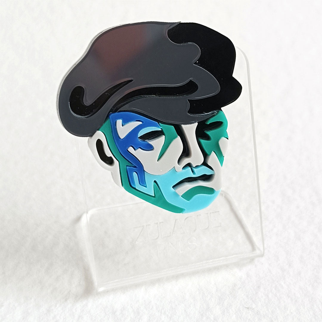 Pin trabajador en azul - Devescovi