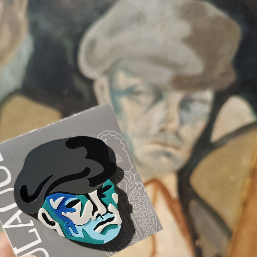 Pin trabajador en azul - Devescovi