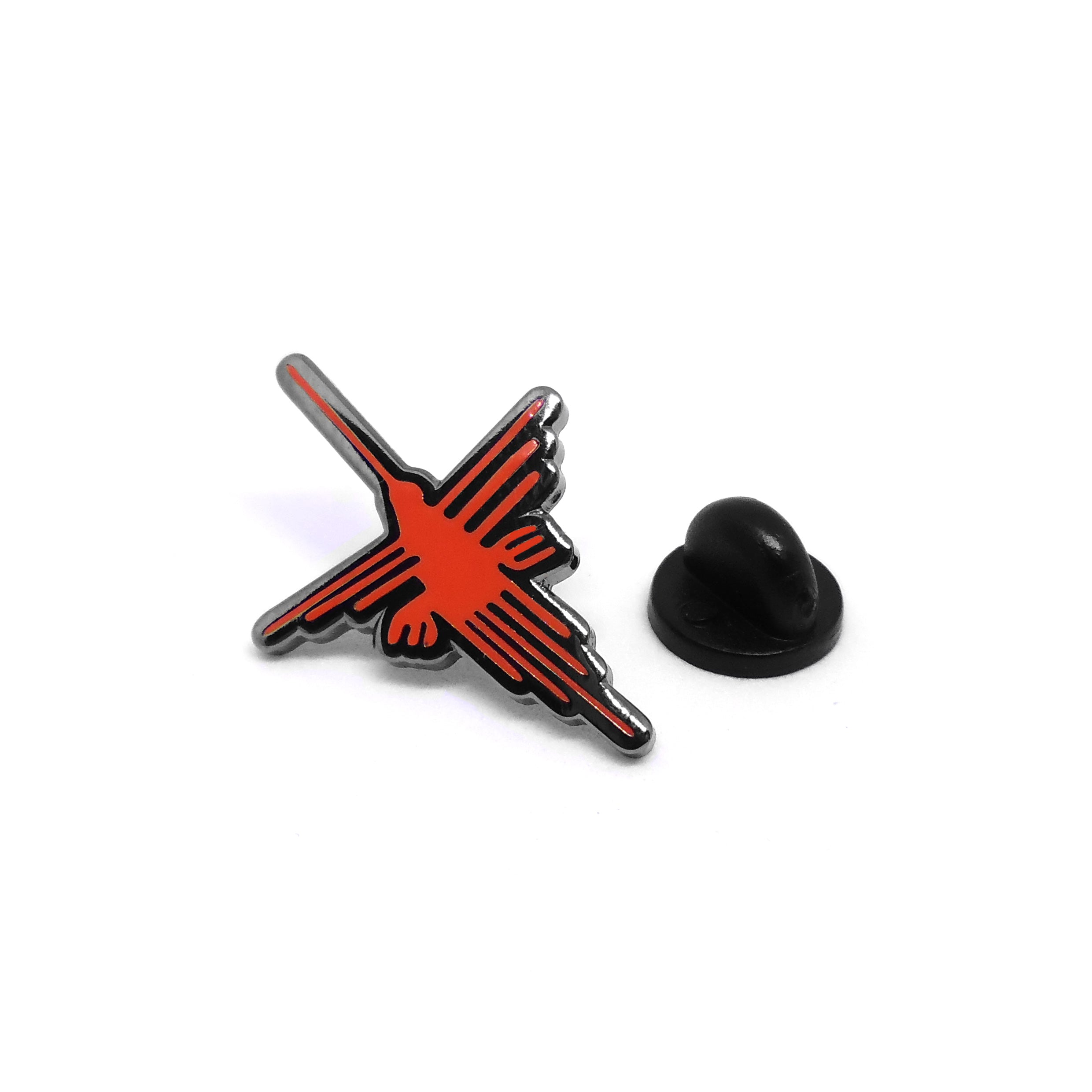 Pin Colibrí Nazca rojo