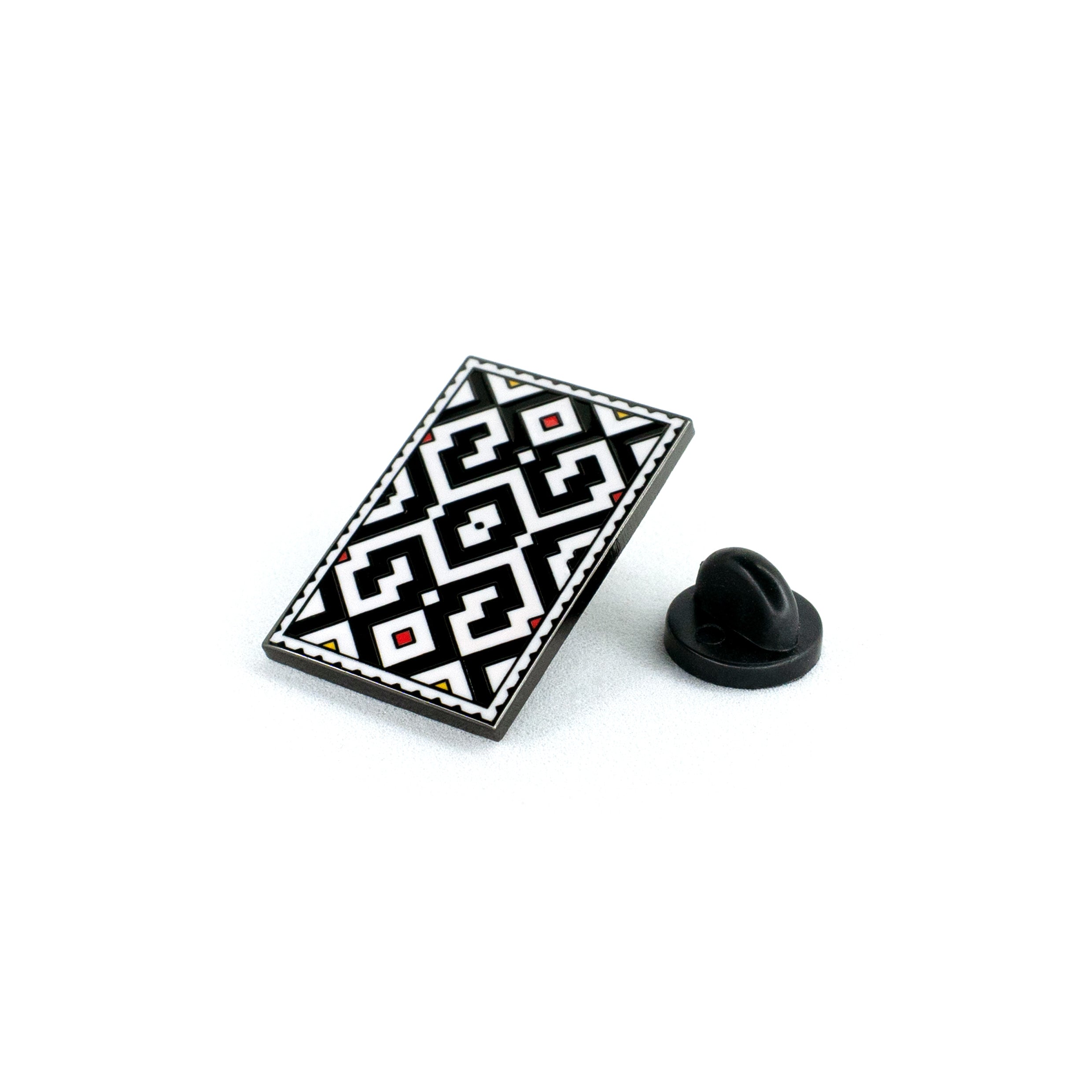 Pin Manto Shipibo - blanco