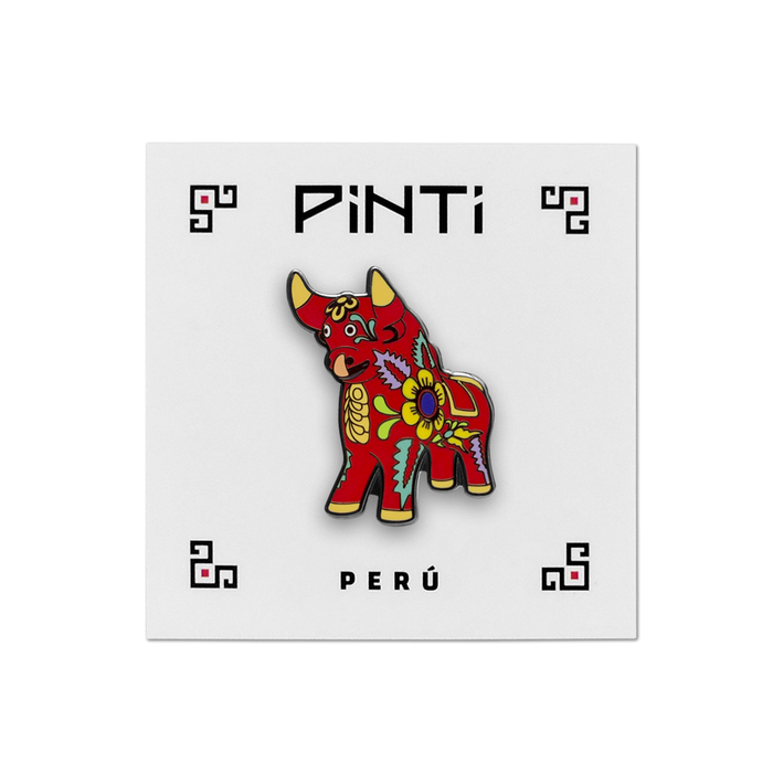 Pin torito de Pucará rojo