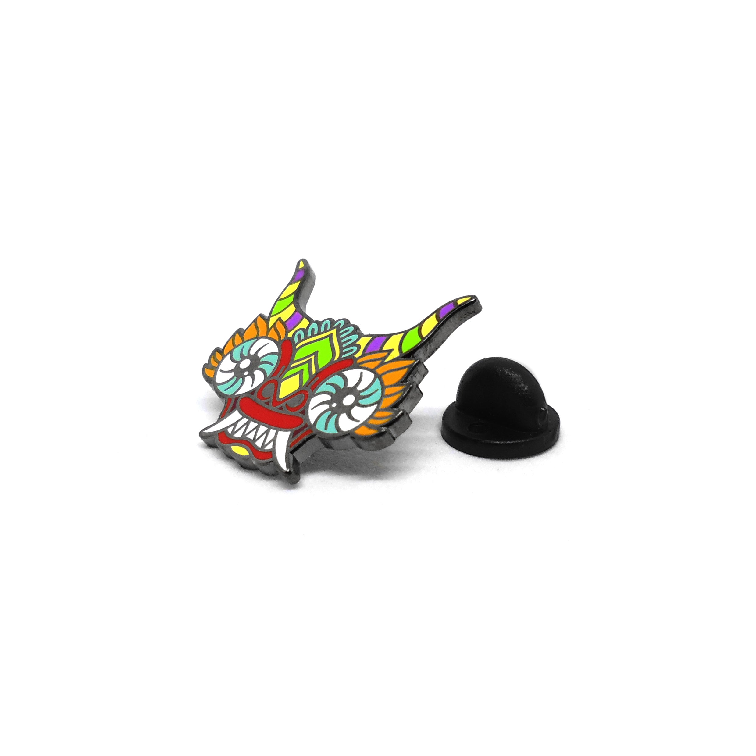 Pin diablada rojo