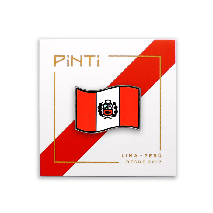 Pin bandera peruana