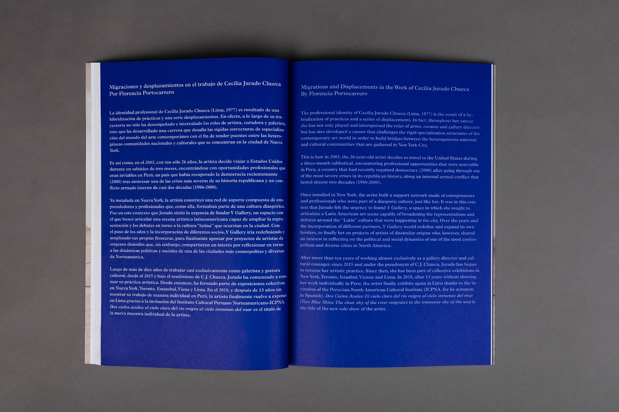 Dos cielos azules. Cecilia Jurado Chueca.